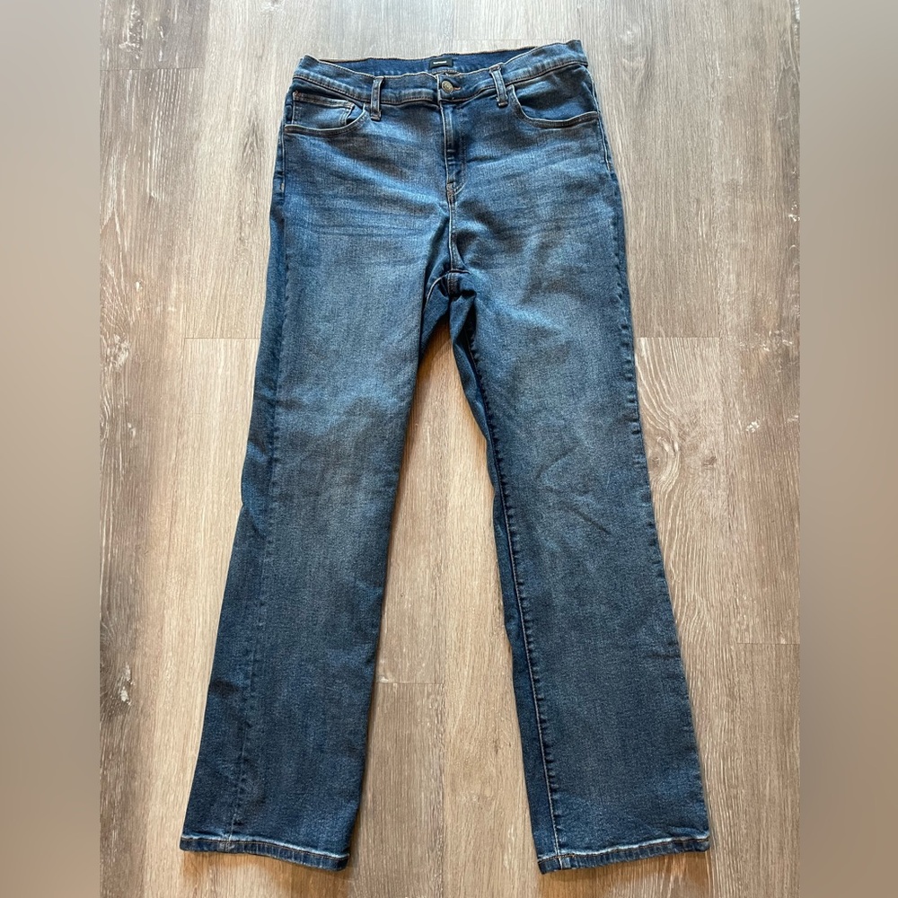 Express Jeans Size 16 Medium Relaxed Straight Button Zipper Front